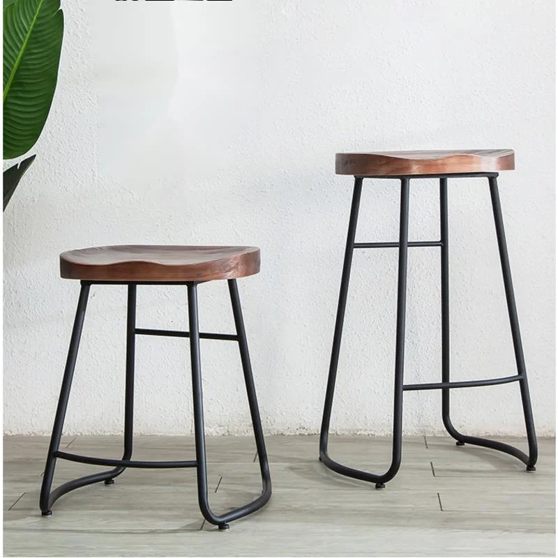 Commercial Kitchen And Bar - Simple Modern Iron Bar Chairs, High