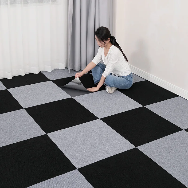 Kitchen Flooring Commercial - 40Pcs Self Adhesive Carpet Mats Floor