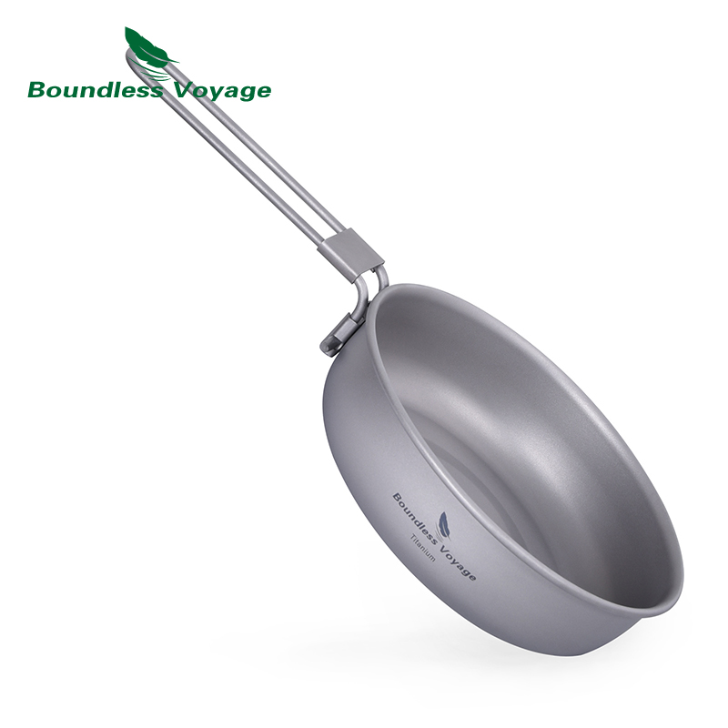 Commercial Kitchen Pots And Pans - Boundless Voyage Ultra-light Titanium Frying Pan