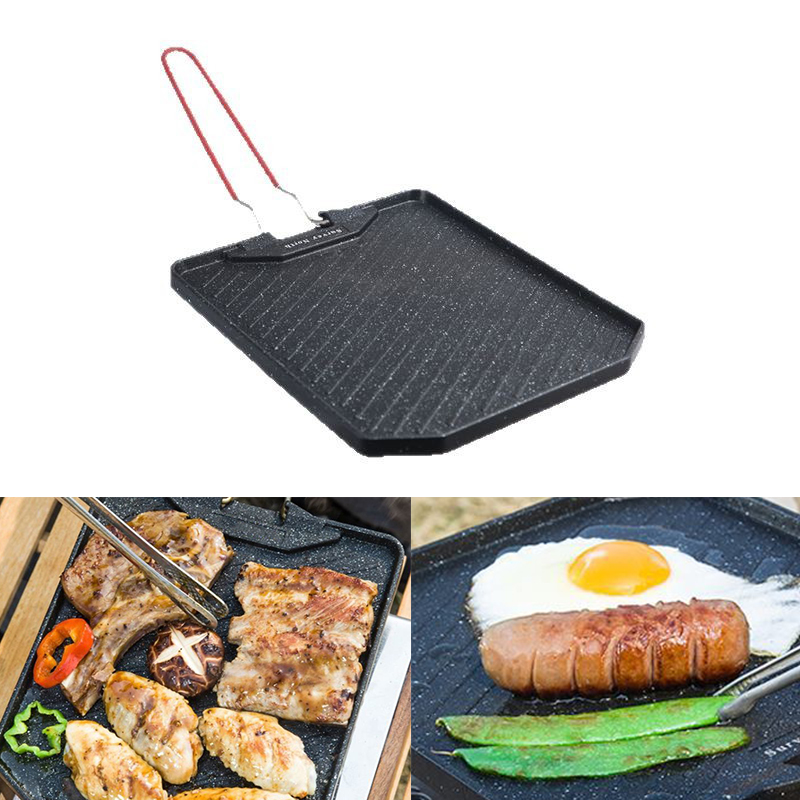 Commercial Kitchen Pots And Pans - Outdoor camping barbecue pan Household non-stick