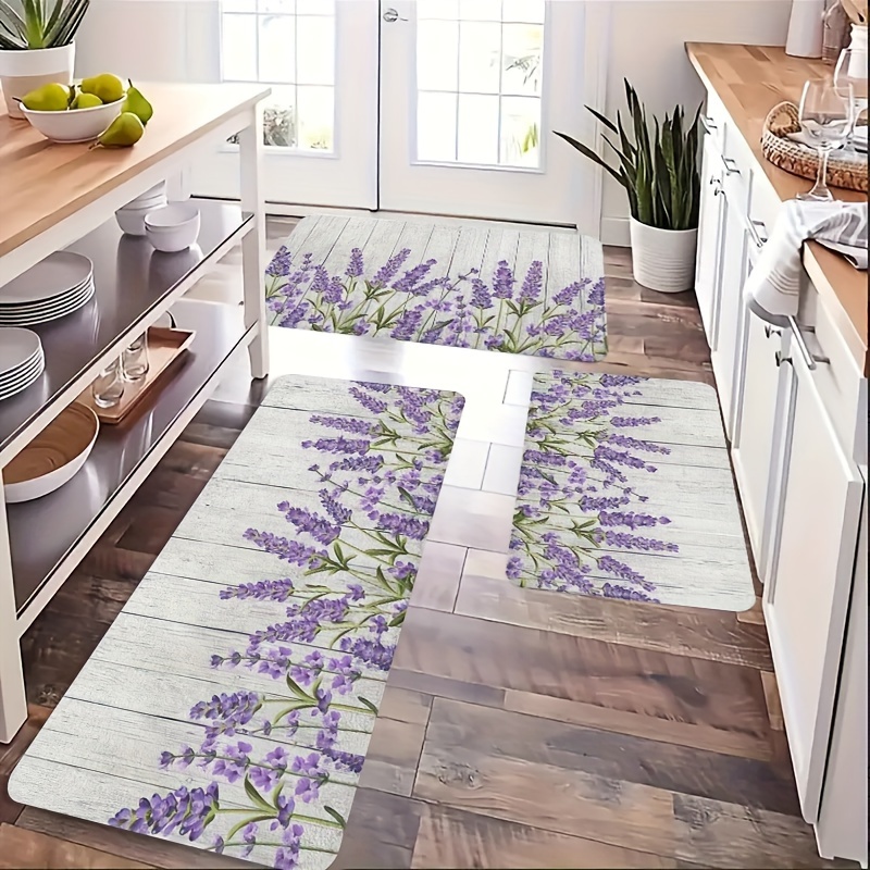 Kitchen Flooring Commercial - VIKAMA Flowers and Plants Kitchen Mat,