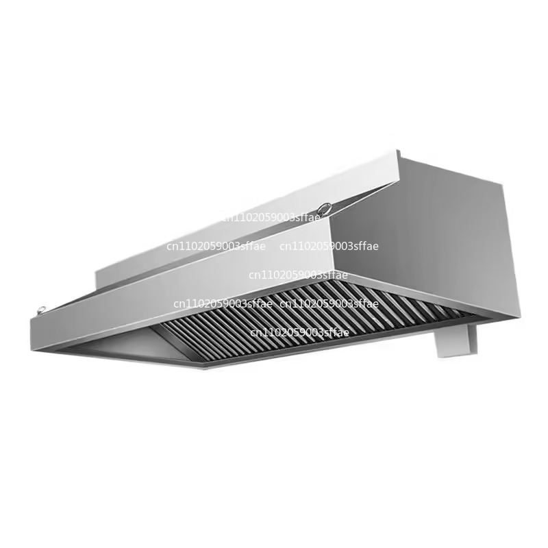 Commercial Kitchen Range Hood - Thickened stainless steel fume hood, commercial