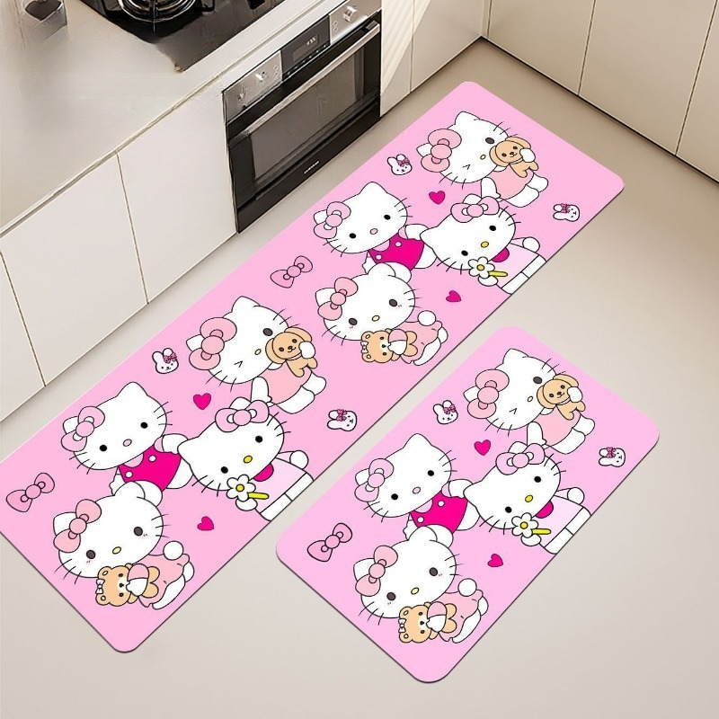 Kawaii Hello Kitty Floor Mat C - огляд і ціна Kitchen Flooring Commercial