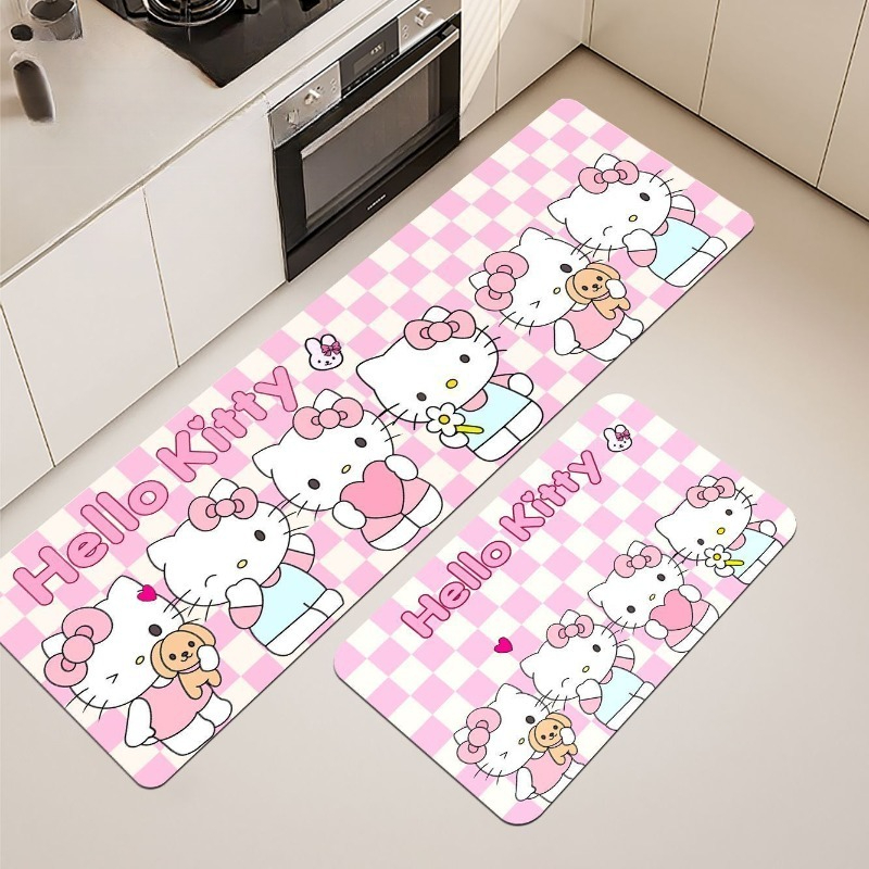Kawaii Hello Kitty Floor Mat C - огляд і ціна Kitchen Flooring Commercial