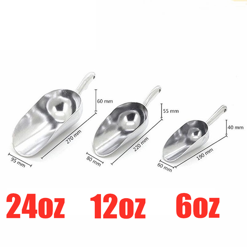 6oz/12oz/24oz Aluminum Ice Sco - огляд і ціна Commercial Kitchen And Bar