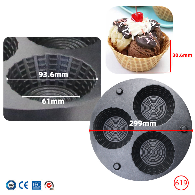 Commercial Triple-Hole Ice Cre - огляд і ціна Donut Making Machine