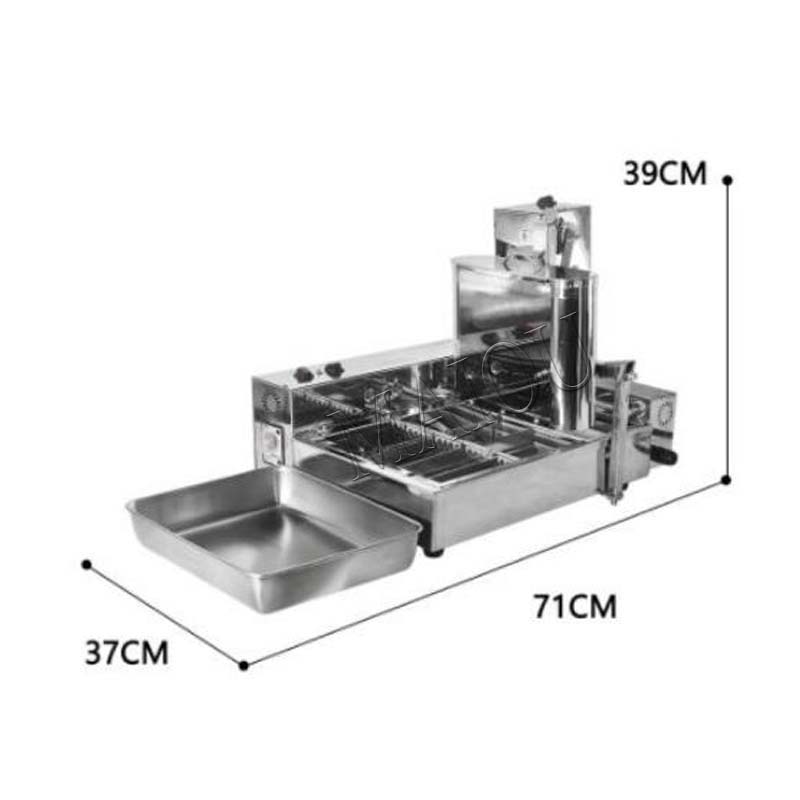 5.5L Hopper Commercial 4 Rows  - огляд і ціна Donut Making Machine