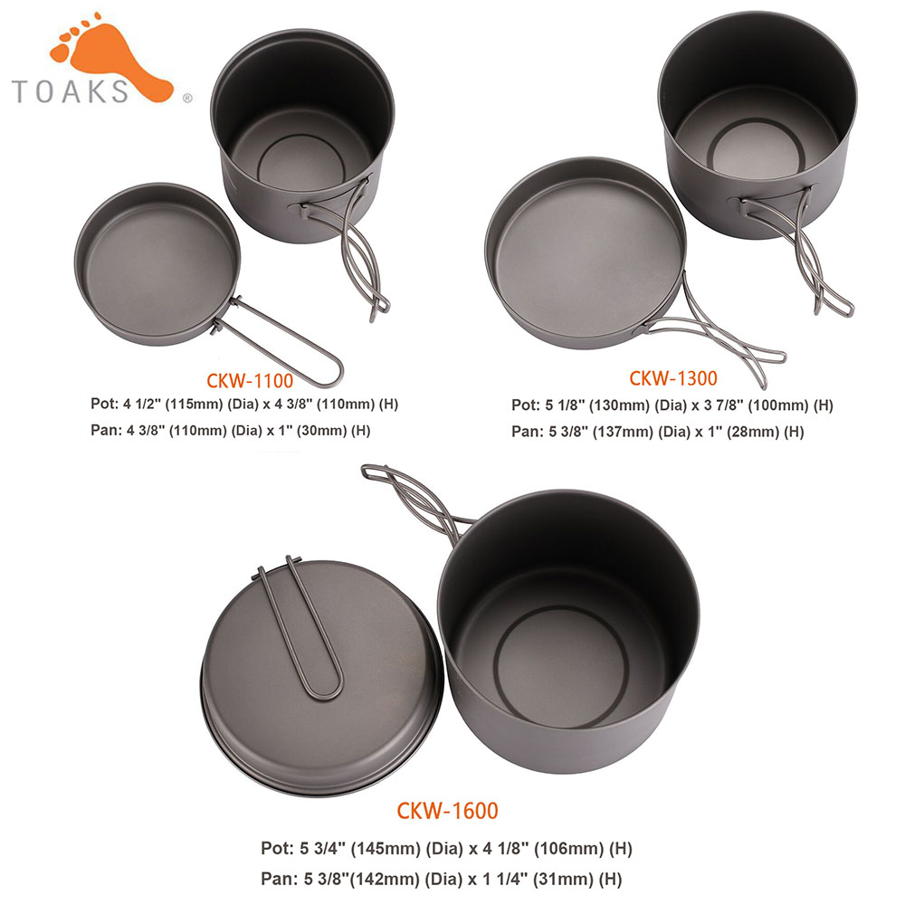 TOAKS Cookware Set Ultralight  - огляд і ціна Commercial Kitchen Pots And Pans