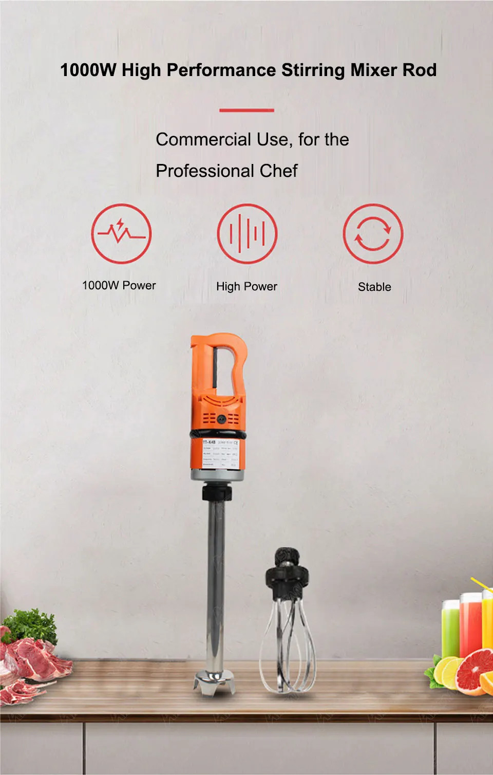K4B-530 Electric Hand Blender  - огляд і ціна Bar Blender Mixing