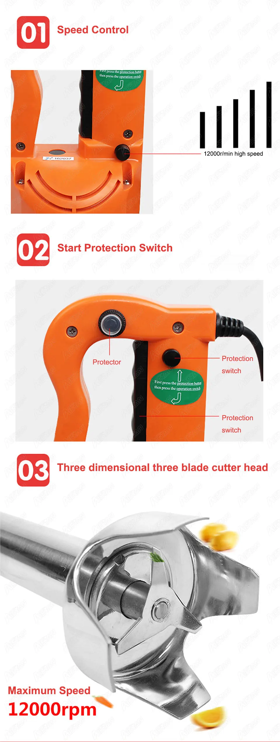K4B-530 Electric Hand Blender  - огляд і ціна Bar Blender Mixing
