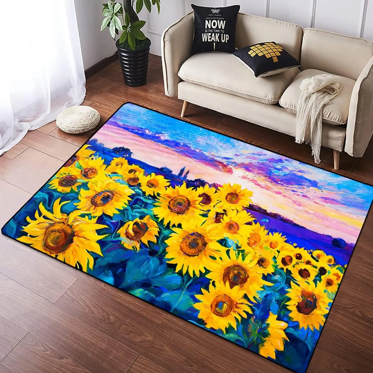 Yellow Sunflowers Flower on Bl - огляд і ціна Commercial Kitchen Background