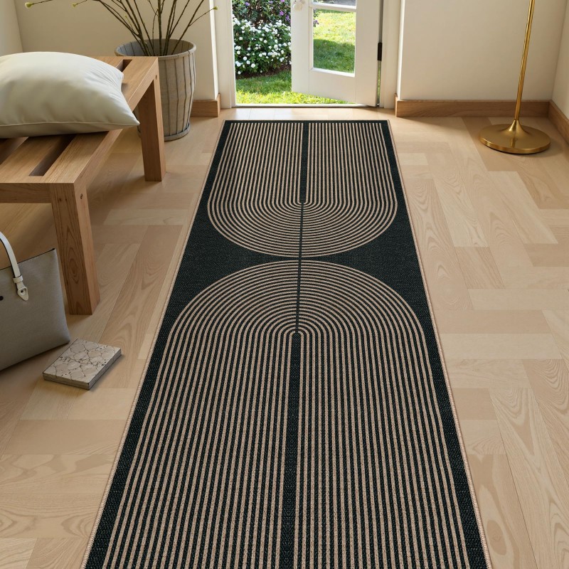 Art Deco Runner Rug Green Back - огляд і ціна Commercial Kitchen Background