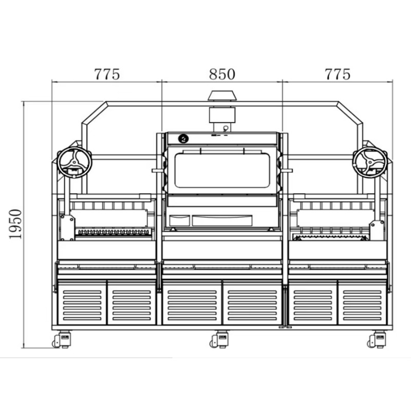 Commercial Vertical Kebab Broi - огляд і ціна Commercial Kitchen Broiler