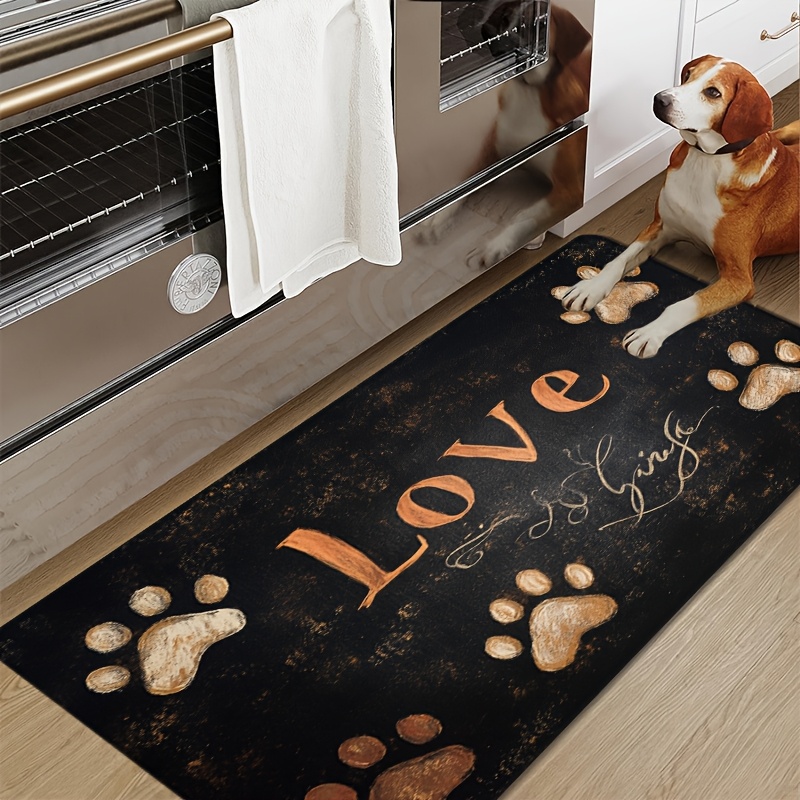 Cat Dog Paw Print Pattern Kitc - огляд і ціна Commercial Kitchen Background