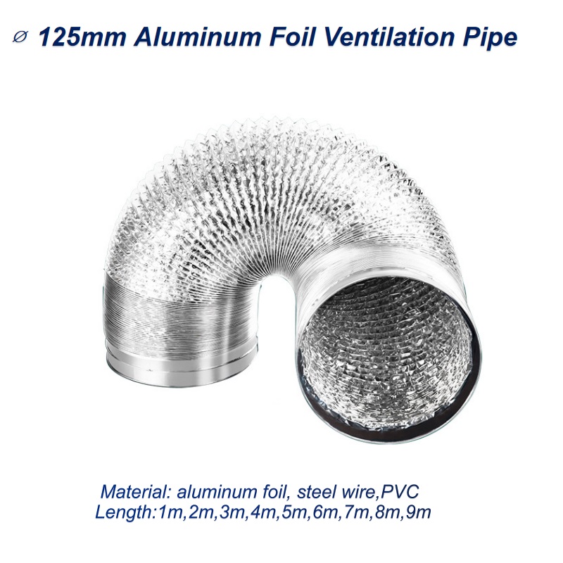 ∅125mm Aluminum Foil Ventilati - огляд і ціна Commercial Kitchen Exhaust Fan