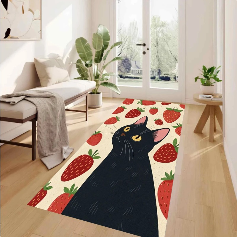 Retro Color Block Red Cat Flor - огляд і ціна Commercial Kitchen Background