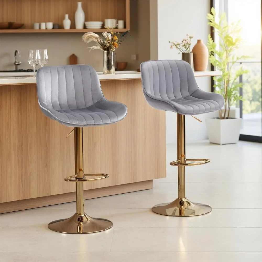 Modern Gold Velvet Bar Stools  - огляд і ціна Commercial Kitchen And Bar