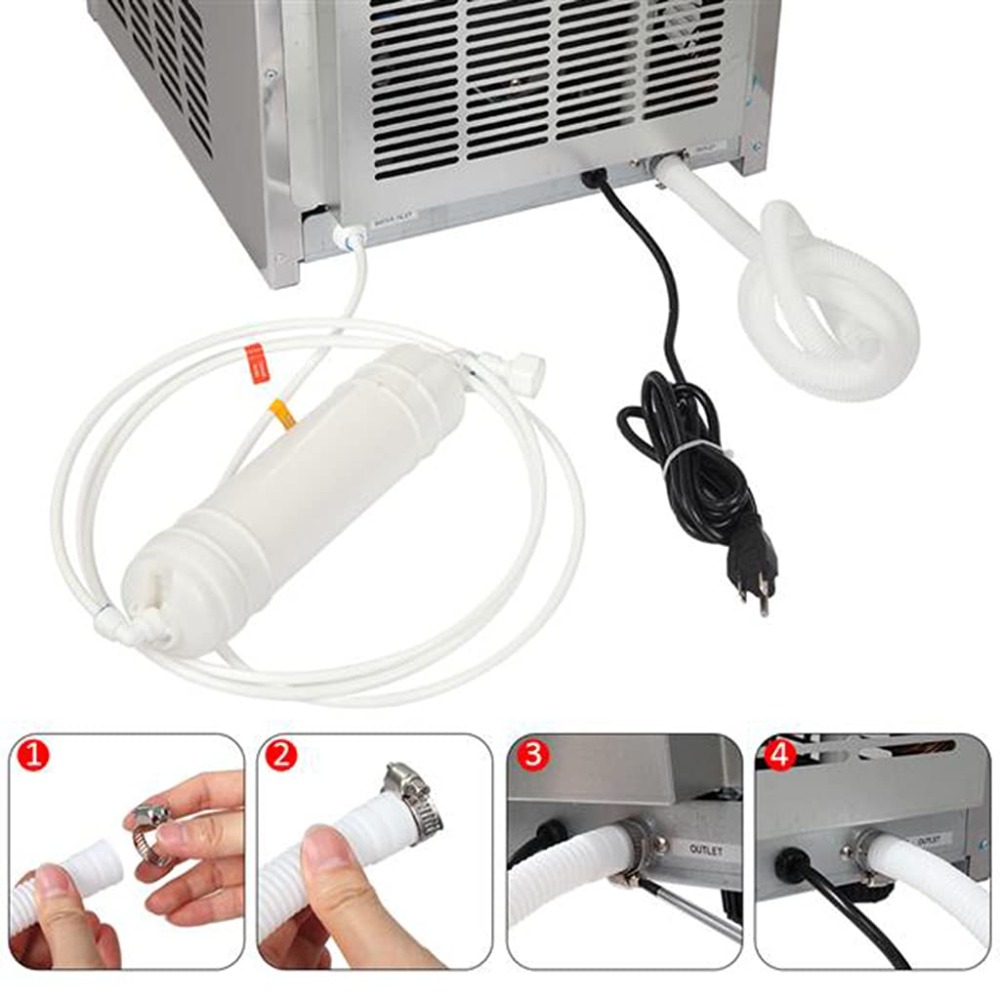 Commercial Ice Maker 110Lbs/24 - огляд і ціна Commercial Ice Maker