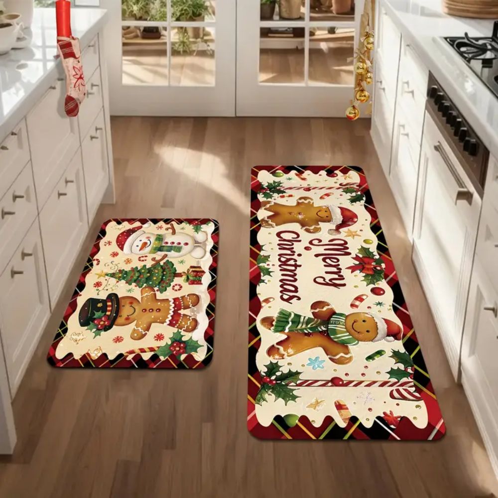 VIKAMA 1/2pcs Cartoon Christma - огляд і ціна Kitchen Flooring Commercial