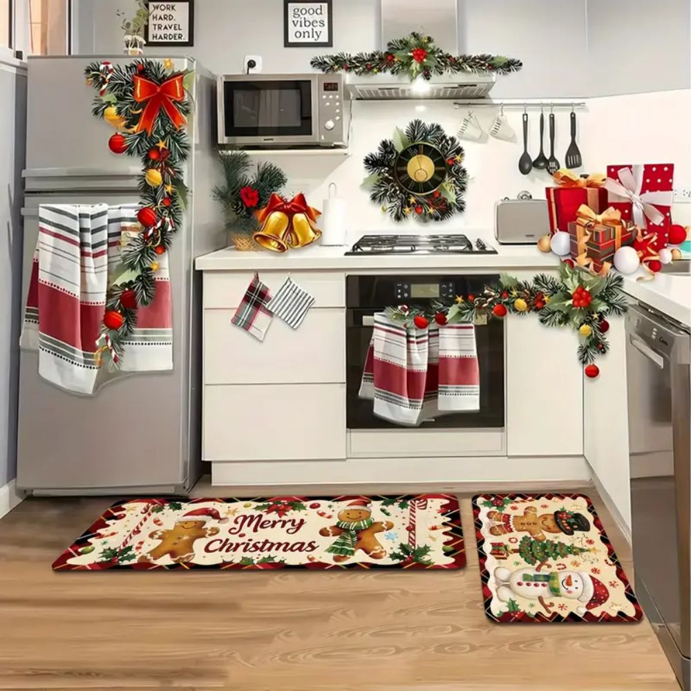 VIKAMA 1/2pcs Cartoon Christma - огляд і ціна Kitchen Flooring Commercial