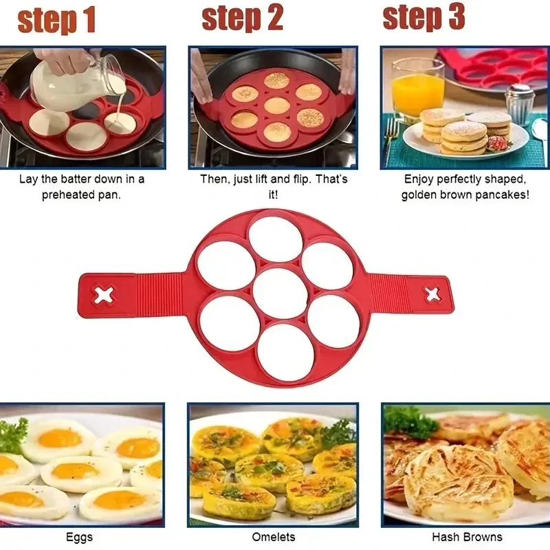 Silicone 7-hole Circular Fryin - огляд і ціна Commercial Kitchen Pots And Pans