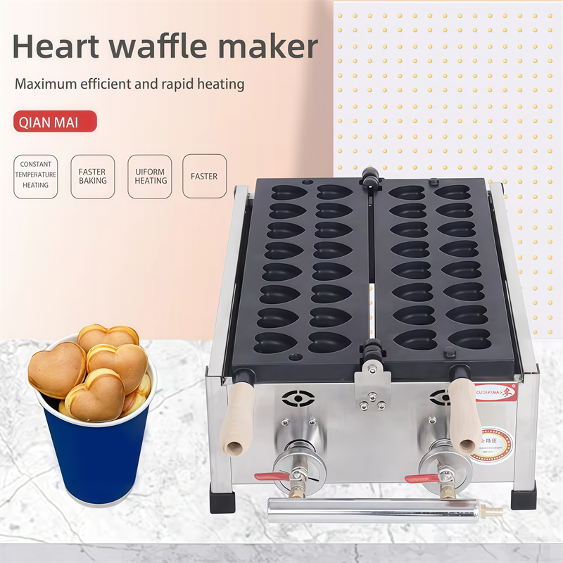 Mini Gas Heart Shape Waffle Ma - огляд і ціна Donut Making Machine