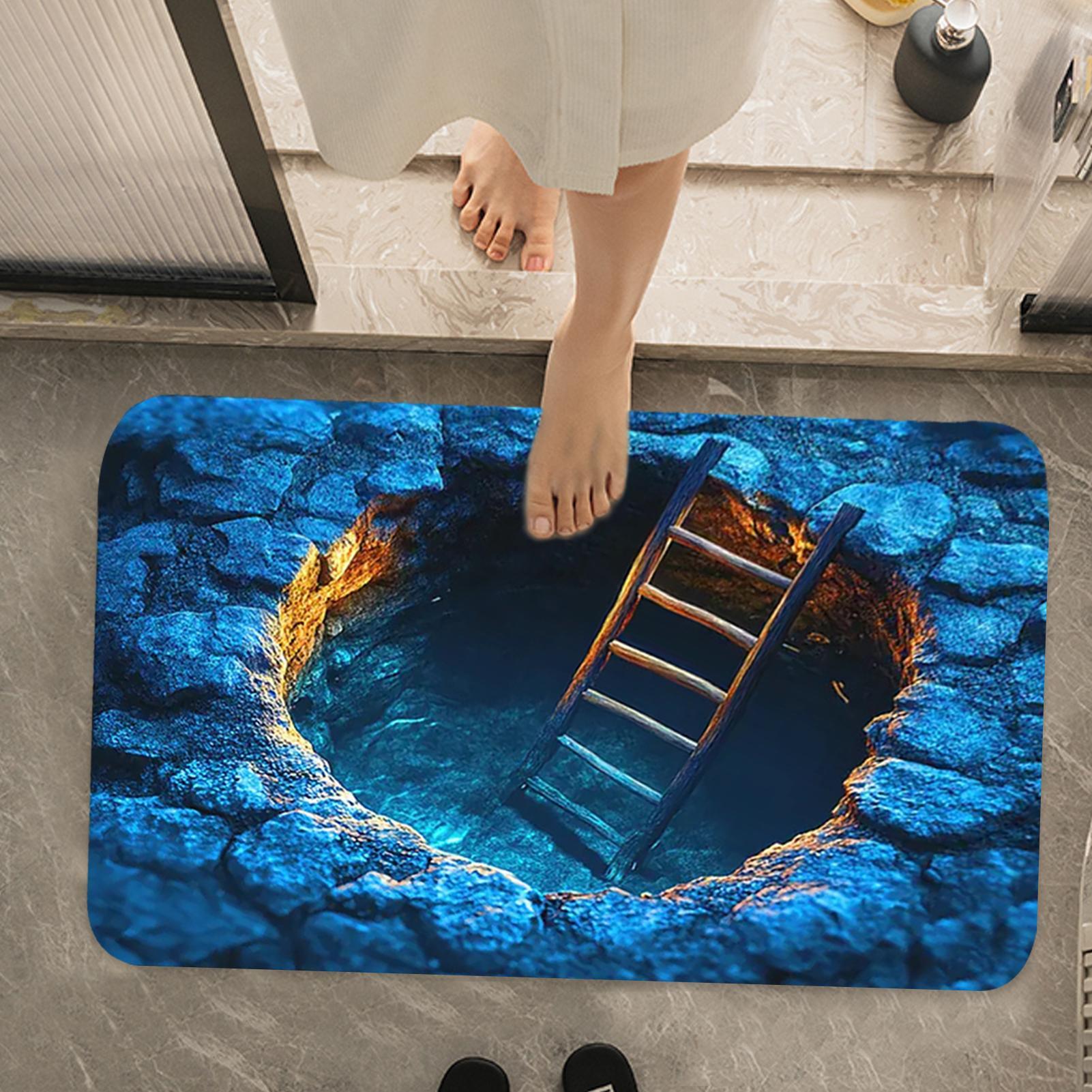 3D Optical Illusion Hole Rug N - огляд і ціна Kitchen Flooring Commercial