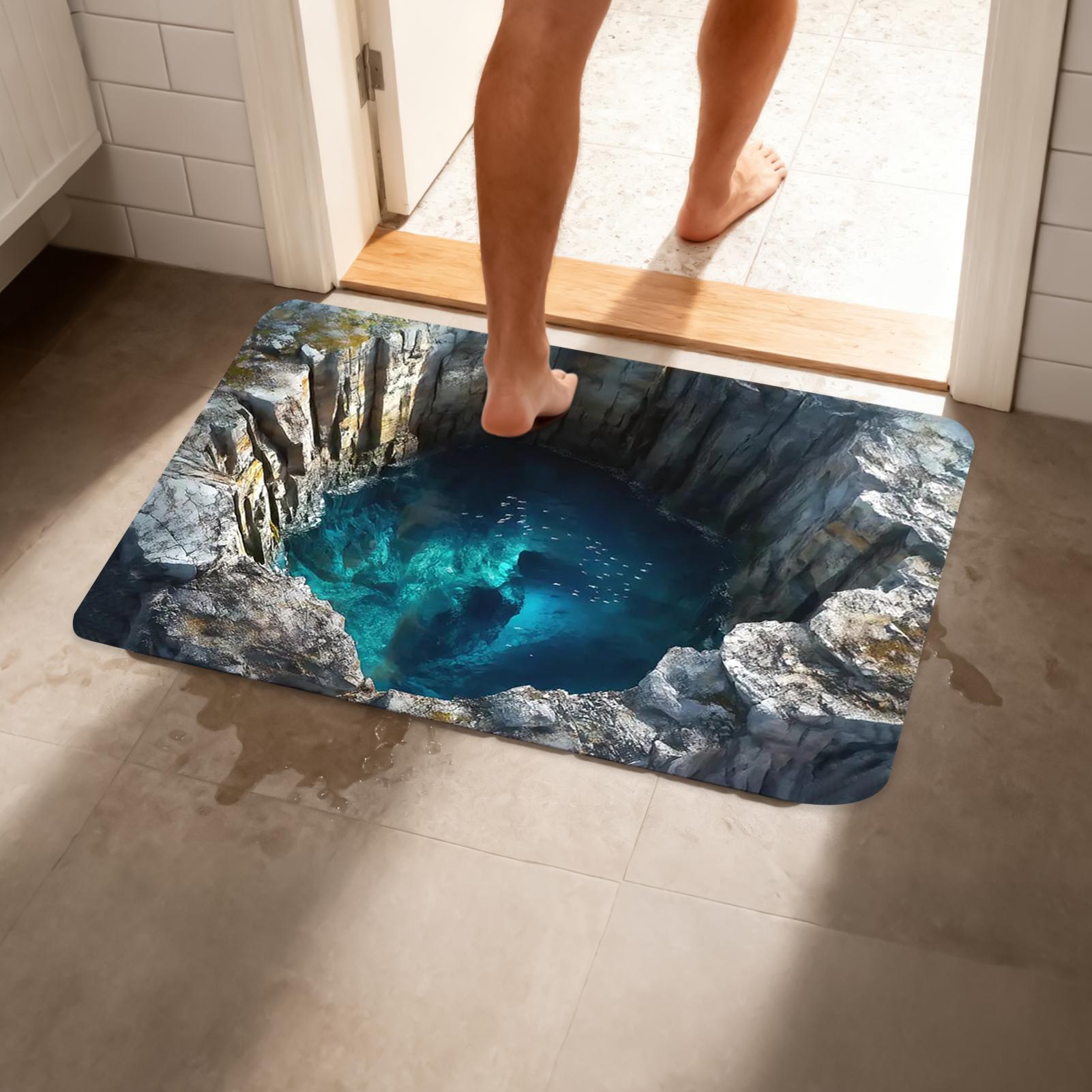 3D Optical Illusion Hole Rug N - огляд і ціна Kitchen Flooring Commercial