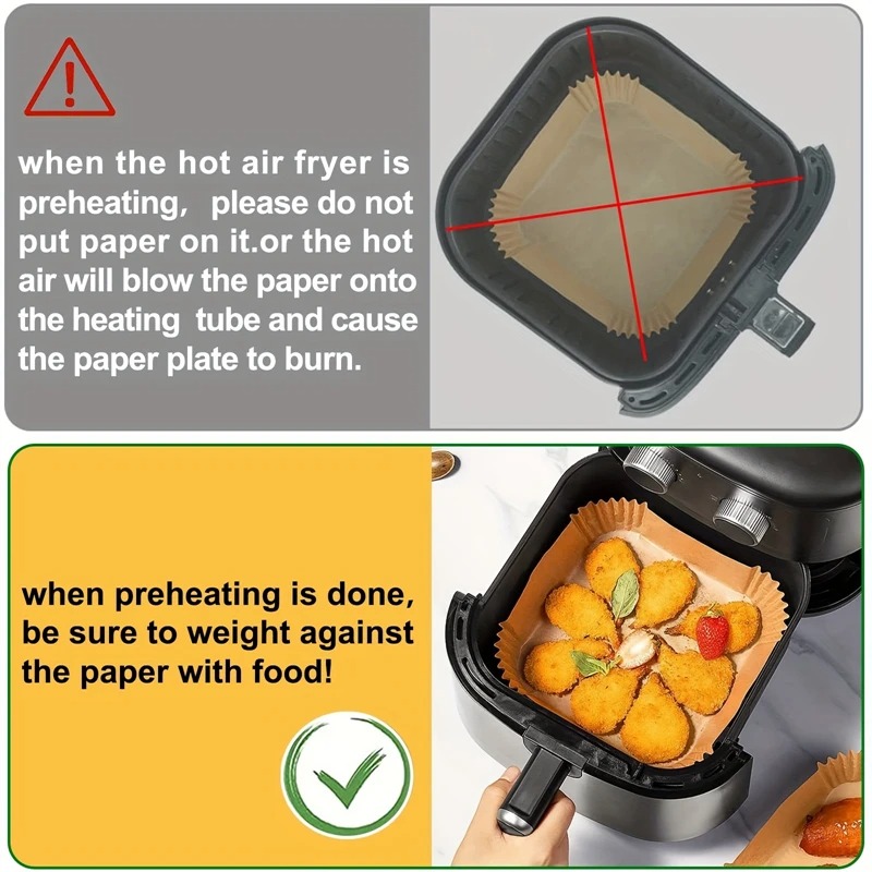 Air Fryer Paper Liners Disposa - огляд і ціна Commercial Kitchen Appliances