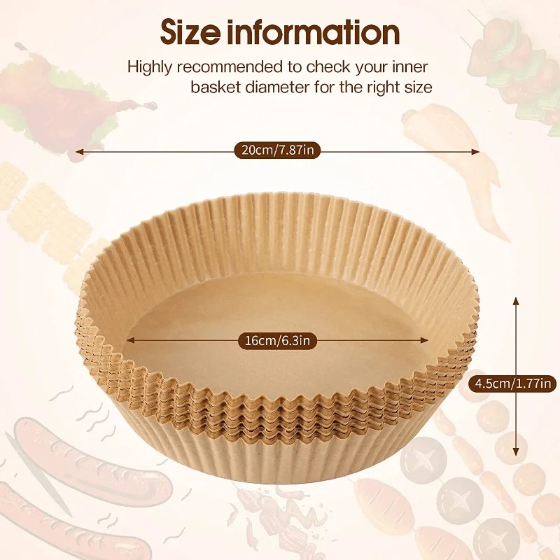 Air Fryer Paper Liners Disposa - огляд і ціна Commercial Kitchen Appliances